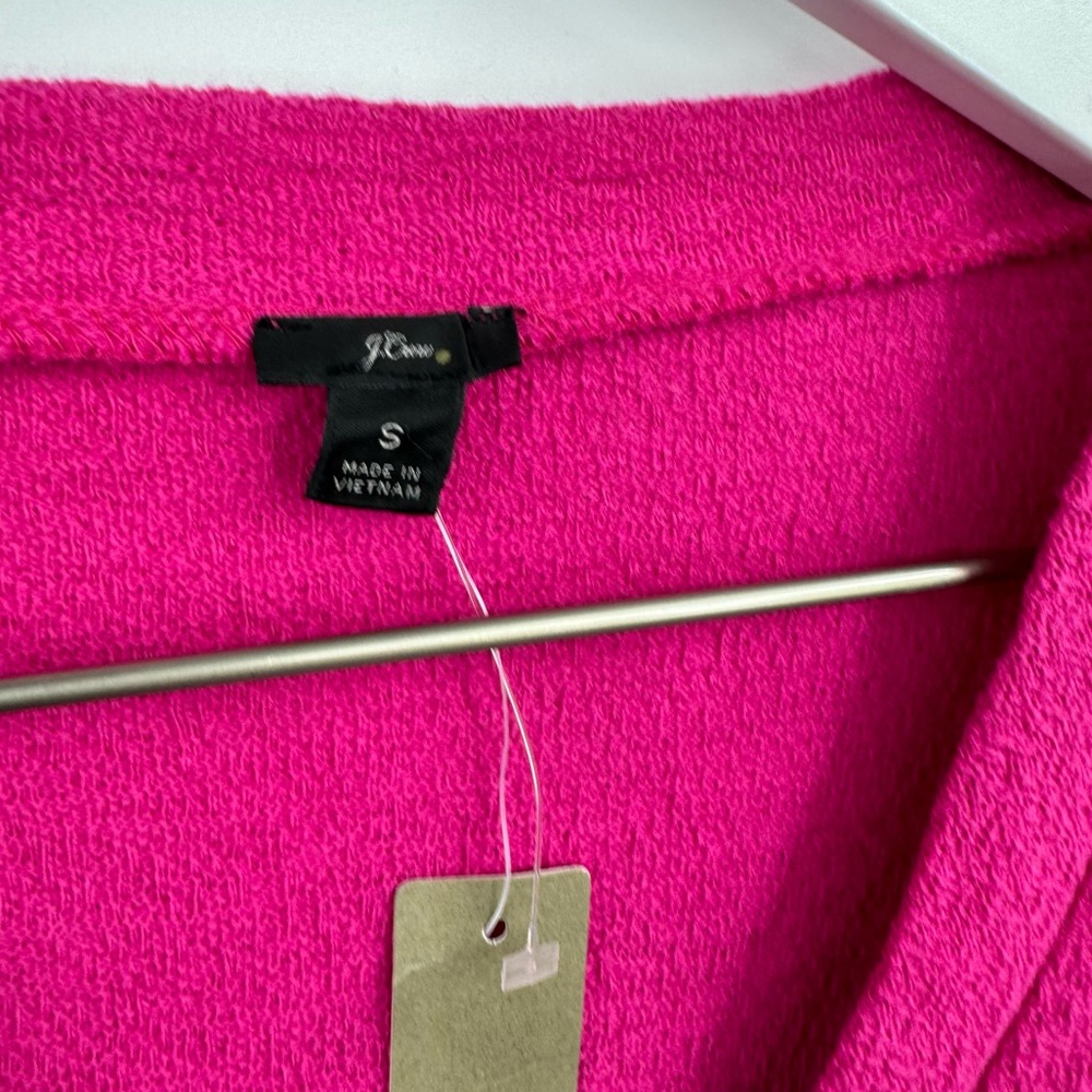 J Crew Faux Wrap Textured Crepe Top Pink Size Small - Picture 4 of 5